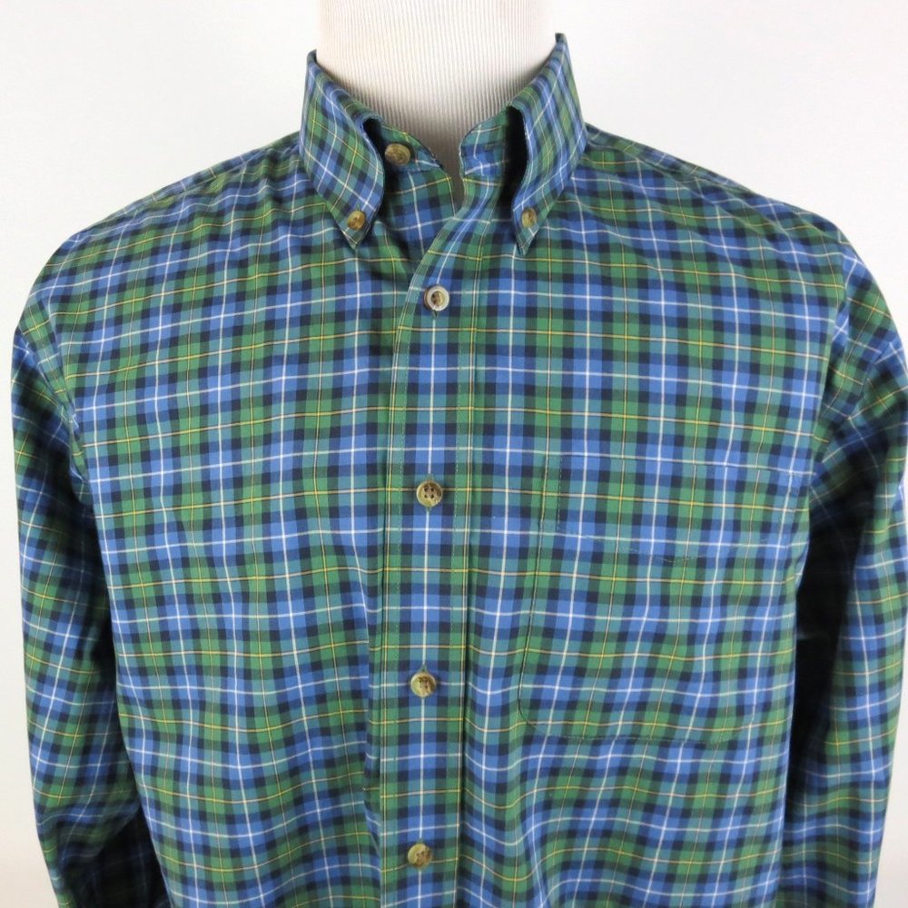 LL Bean Large Wrinkle Resistant LS Shirt Button Up